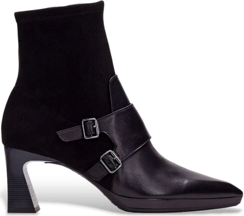 Hispanitas - Atlanta - Leren Enkellaarsjes - Zwart - Casual