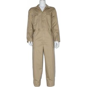 GAEVE Overall 100% katoen met rits kaki maat 51