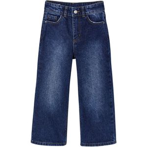 Vertbaudet - Wijde Jeans - Medium Lichaamsbouw - Denim - 100% Katoen