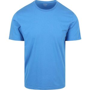 Colorful Standard T-shirt Pacific Blauw - Maat XXL - Heren - Print T-shirts