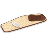 Beurer Elektrisch Warmtekussen | Heating pad | Warmteband buik & rug | 69 x 28 cm | HK 49 | 3 Warmtestanden | Snelle opwarming | Automatische uitschakeling | Fleece | Machinewasbaar | 3 Jaar garantie | Beige/bruin