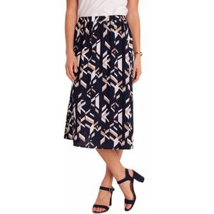 Uitlopende rok met print