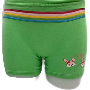Embrator 2-stuks meisjes Boxershort met opdruk appelgroen maat 104/110