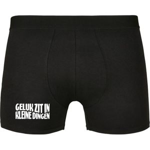 Geluk zit in kleine dingen boxershort 3XL - Rustaagh - Boxershort Heren - Boxershorts - Boxershort Jongens - Grappige Boxershorts - Ondergoed Heren - Onderbroeken Heren - Cadeau - Grappig Cadeau
