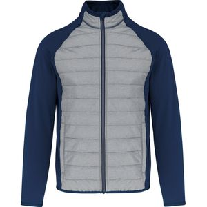 Outdoorsportjas met waterafstotende behandeling 'Proact' Marl Grey/Navy - XS