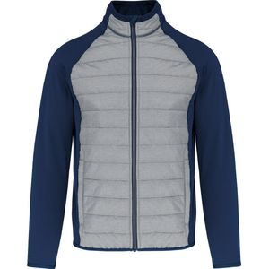 Outdoorsportjas met waterafstotende behandeling 'Proact' Marl Grey/Navy - XXL