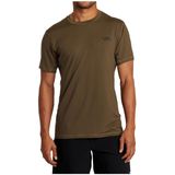 Rvca Sport Vent T-shirt Met Korte Mouwen Bruin XL Man