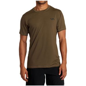 Rvca Sport Vent T-shirt Met Korte Mouwen Bruin XL Man