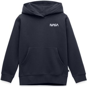 NASA Logo Klein Wit Borduurwerk Premium Hoodie Kinderen