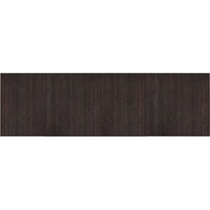 vidaXL - Vloerkleed - Donkerbruin - Rechthoekig 60x200 cm - Bamboe