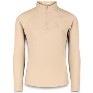 Kentucky Horsewear - Paardrijshirt Madrid – Trainingsshirt meisje – Lange mouw – Beige – Maat 130