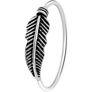 Lucardi Dames Ring veer Bali - Ring - Cadeau - Echt Zilver - Zilverkleurig