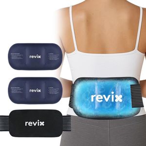 Herbruikbare ijspakken voor blessures - Set van 3 gel-koudepakken voor rug, schouder, heup en knie