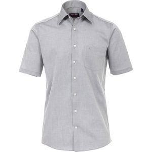 Casa Moda Heren Overhemd Grijs Poplin Non Iron Korte Mouw Comfort Fit - 51