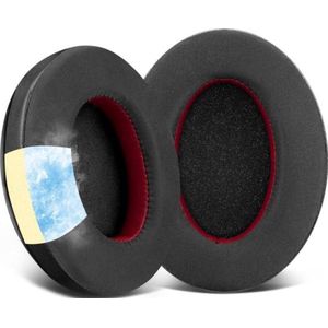 Replacement Cooling Gel Ear Cushions for HyperX Cloud 1-I-2-II-3-III-Pro-Core-Alpha-Alpha S-Flight-Stinger-Mix-CloudX-CloudX Chat with Softer High Density Foam - Black