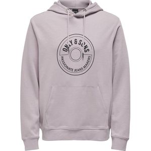 Only & Sons Trui Onslamer Reg Interlock Sweat Hoodie 22028169 Nirvana Mannen Maat - XL