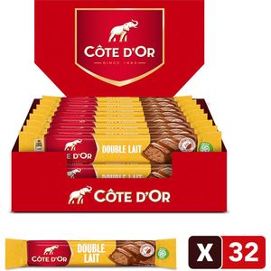 Côte d'Or Chocolade Reep Melk Double Lait - 32 stuks