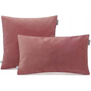 Decoratieve Kussensloop Velvet Zalmroze - 30x50 cm