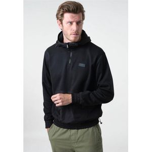 DEELUXE Plain zipped collar sweatshirt Black