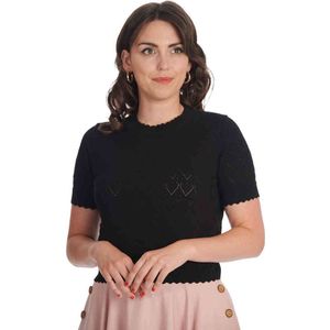 Banned - Sweet Gardina Gebreide trui - S - Zwart