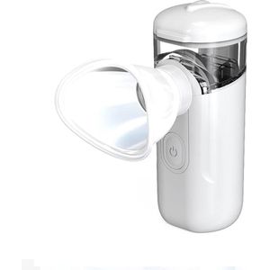 Mini-oogvernevelaar, oplaadbaar, oogmassager, elektrische oogwasmachine, draagbare verstuiver, oogspa, vermoeidheidsverlichting, vernevelaar voor het oog (wit)