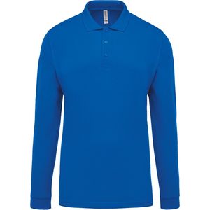 Kariban Piqué-herenpolo lange mouwen K256 - Light Royal Blue - XL