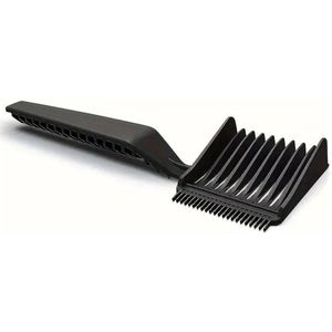 Opscheerkam - Fade Kam - Opscheren - Knipkam - Vervagen Trimmen - Tondeusekam - Overloopkam - Overflow - Haar Baard Trimmer - Thuis Kapper - Barber - Styling - Haar - Professional - Accessoire - Zwart