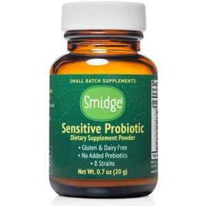 Smidge Sensitive Probiotic Powder 20g with dosage spoon