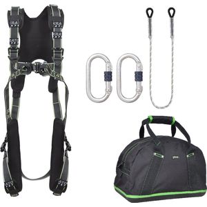 Kratos complete set valbeveiliging comfort - Kernmantellijn 1,5m - 2x karabijnhaak - Maat M-L