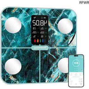 RFWR® Lichaamsvetweegschaal met Lichaamsanalyse en Smart App - 15 Fysieke Gegevens