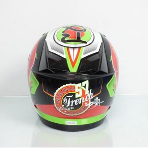 torx integraalhelm voor dames / heren maat s billy 2 57 groen rood / 55-56cm nieuw