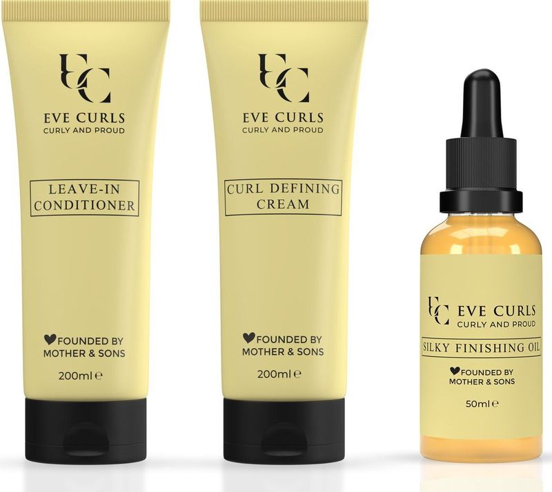 Eve Curls Complete Curls Set - Voordeelverpakking - Krullend Haar Producten - Krullen Crème - Curly Girl Producten - Leave-In Conditioner Curl - Haar olie