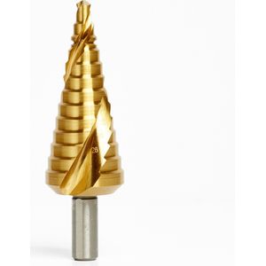 6 - 30 mm HSS Trappenboor , stappenboor , TiN - gecoat (Kwaliteitsniveau - professional)