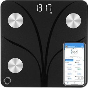 Equivera Doktersweegschaal - Personenweegschaal - Analoge weegschaal - Digitale weegschaal