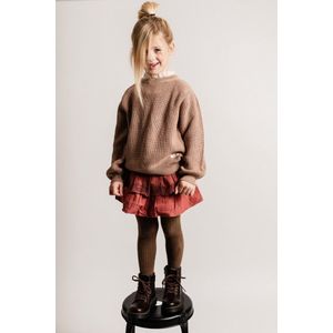 Meisjes gebreide trui peach 110-116