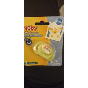 Nuby Natural Fopspeen 0-6m - Glow In The Dark