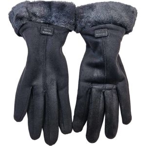 BamBella® Dikke Handschoenen warme winter dames zwart zachte Thermo fleece binnenkant