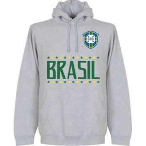 Brazilië Team Hooded Sweater - Grijs - L