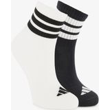 Adidas 3 paar Ribbed kids sokken wit zwart - Maat 31/33