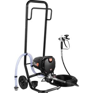 Draagbaar - Professionele Airless Verfspuit - Met Wielen - Met Kar - 950W - 3000psi