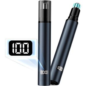 Mmgoqqt 1 Stuks - Neushaartrimmer Elektrische Neustrimmer - Sterrenhemel Blauw - Digitaal Display Oplaadbaar