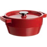 Pyrex Slowcook Braadpan - Rood - 20 cm - Gietijzer