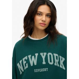 Superdry - Athletic Essentials oversized sweatshirt met ronde hals - Dames - Truien