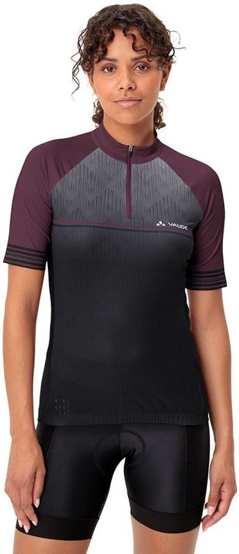 Vaude Bike Posta Hz Ii Korte Mouw Wielertrui Paars 34 Vrouw
