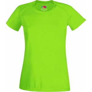 Fruit Of The Loom Dames / Vrouwen Prestatie Sportkleding T-Shirt (Lime)