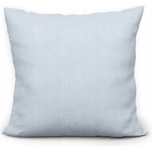 Kussensloop 45x45cm Pastel Blauw Zacht Velours