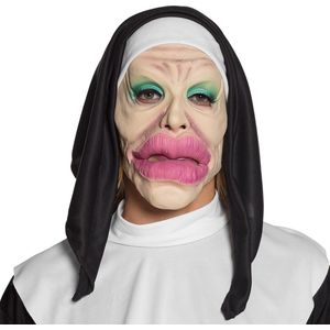 Boland - Latex gezichtsmasker Holy lips - Volwassenen - Non - Religie