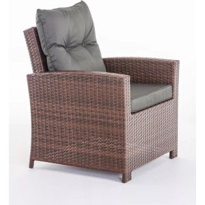 In And OutdoorMatch Premium Tuinstoelen Kenton - outdoor loungestoel - loungestoel - Lounge - antraciet - 70 x 73 x 82 cm