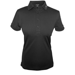 J.lindeberg Tour Tech Korte Mouw Poloshirt Voor Dames Zwart M