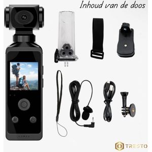 TRESTO - Actiecamera - 4K - Sportcamera - Waterdicht tot 30 meter
